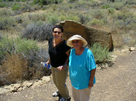 Granny & I at Chaco Canyon, NM