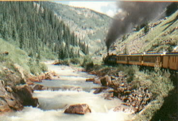 Durango-Silverton Narrow Gage Railroad, Colorado. 1991