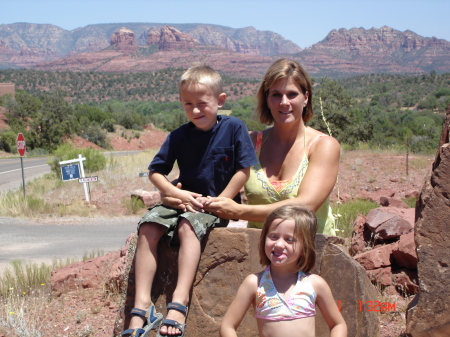 Pam, Zack and Nicole at our new home......Arizona!