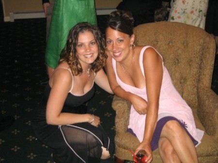Me and a friend at a wedding in july 06