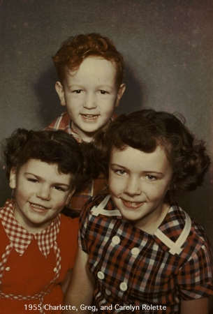 The Rolette kids in 1955