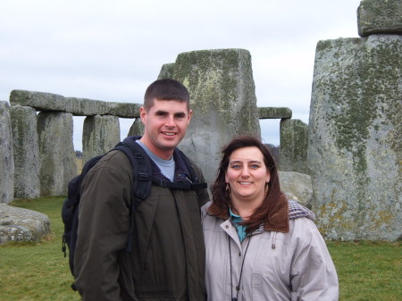Rob and I at Stonehenge in England