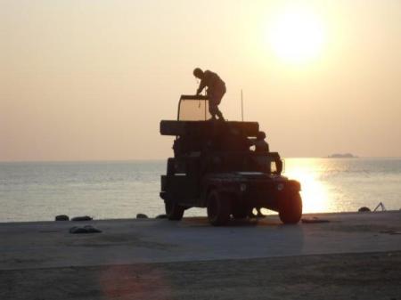 Shon on top of the "Avenger"