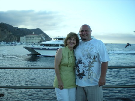 Catalina Island with son Shawn