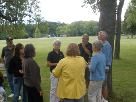 Group discussion enjoying good company.