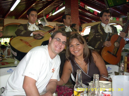 Rob and Me in Guadalajara with Mariachi