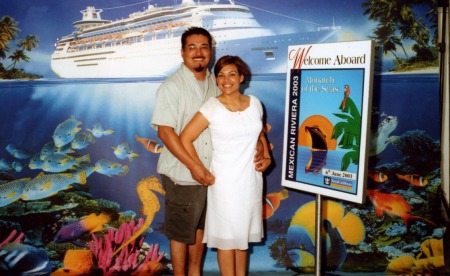 Marco and I on our cruise