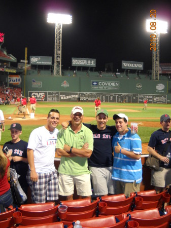 Fenway with My Three Sons