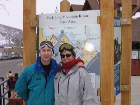 Mike and Chris skiing at Park City Utah 3/06
