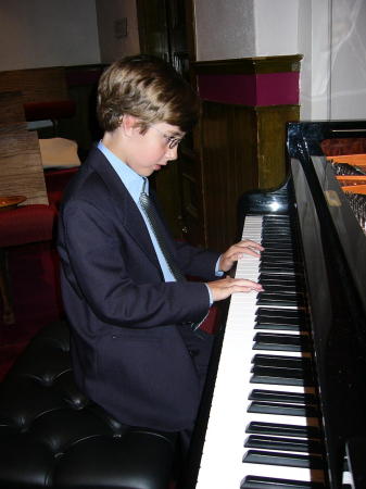 Cameron at his recital