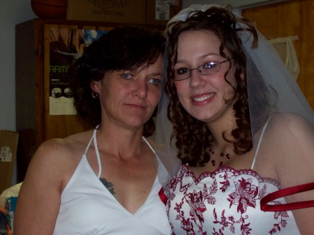 My daughter Shawna and I on her wedding day 10-14-2006