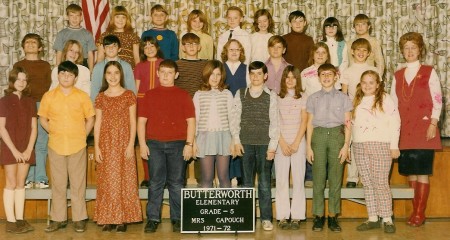 '72 Butterworth School 5th Grade