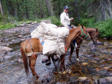 Jim,CJ and Rojo Encampment River 8-06