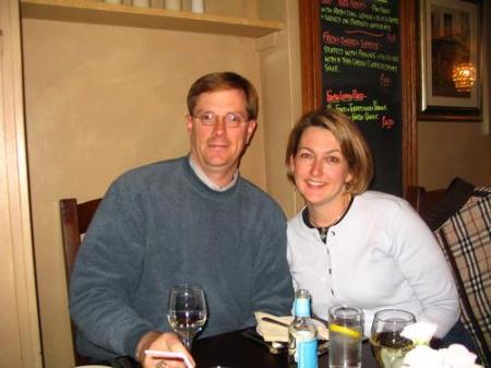 Rob and me in a pub in the Lake District, England