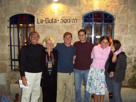 Joe's birthday dinner in Israel