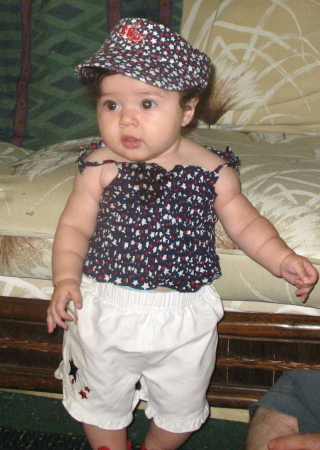 Little miss Firecracker on her 1st 4th of July!