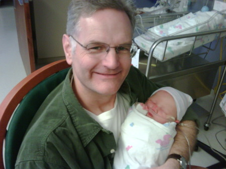 Savannah and Dad in the NICU