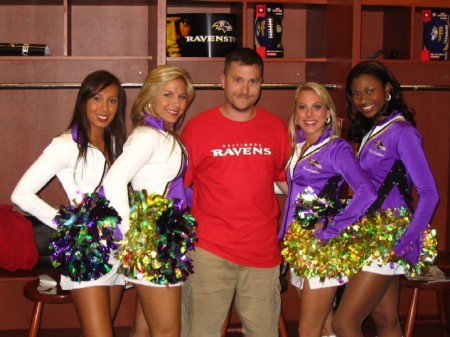 Me with Ravens cheerleaders