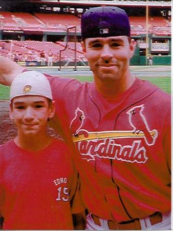 My son with Jim Edmonds