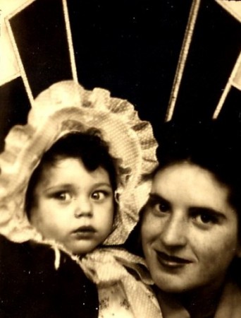 My mother and I in 1943.
