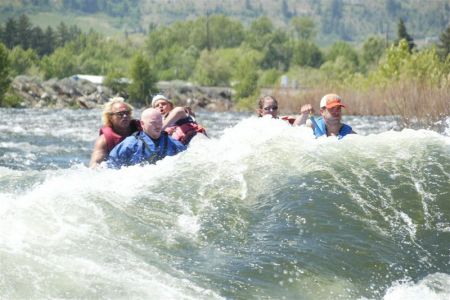 on the river during new guide training