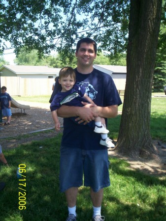 My hubby and baby! Aren't they so cute?
