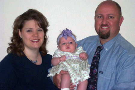 My oldest daughter AshLeigh & her huband Tony & daughter Sarah