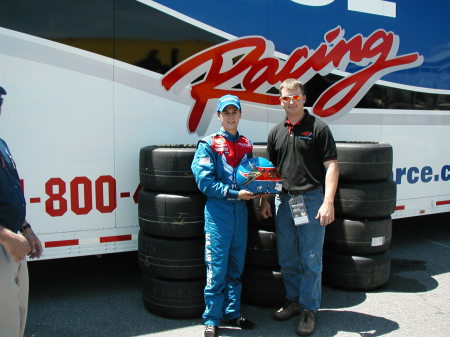 Me and Stuart Kirby at Lowes Motor Speedway