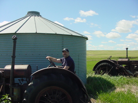 Tom on Tractor