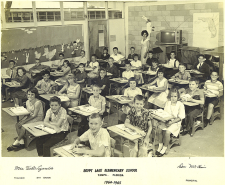 4th Grade Class - Egypt lake elementary  1964-65