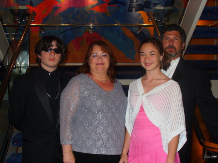 me and my family 4/06 on a cruise