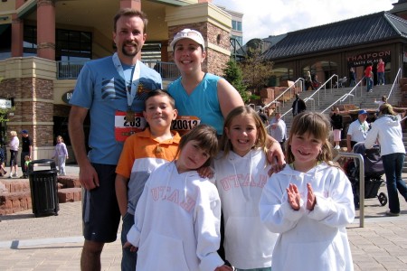 Family at the Salt Lake Marathon