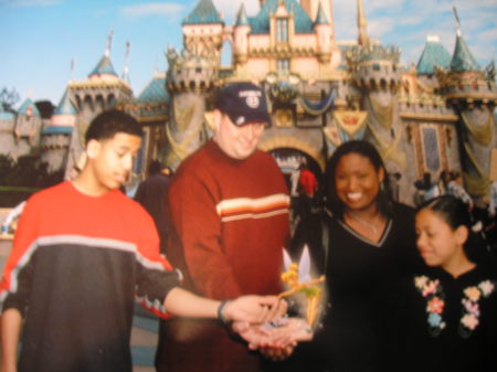 The family at Disneyland - 2006