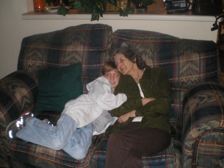 My mom and my great nephew, Wesley