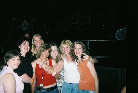 Rachel and I at a NICKELBACK concert, Rach(orange)me(white)
