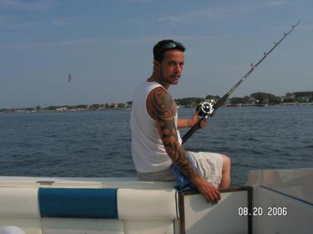 ME FISHING ON MY BOAT