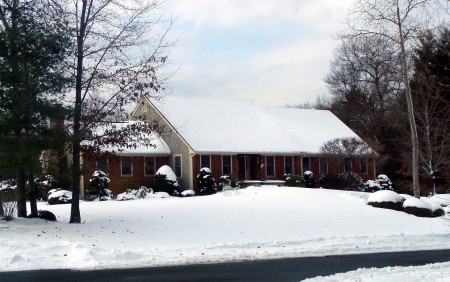 View of home in Hanover MA January of 2006