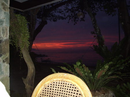 Sunset view from Duka Bay Resort