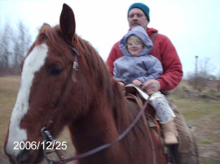 my doughter out for a ride