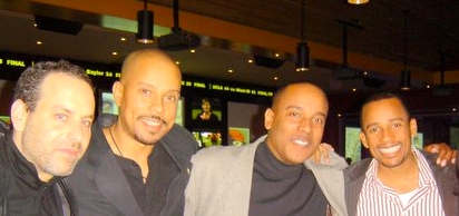 Alan with "CSI: NY" Actor Hill Harper