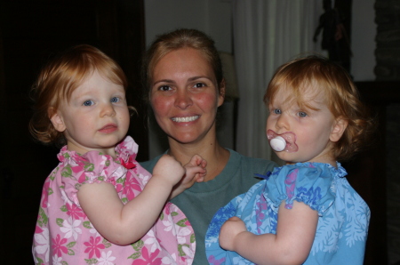 2 of my granddaughters and me