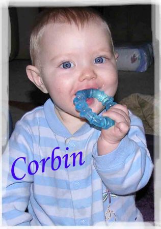 Corbin the second boy will turn one