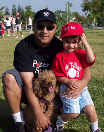 Daddy, Venus and my little t-ball girl!