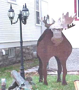 seven foot moose sculpture