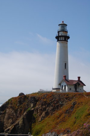 Lighthouse with building