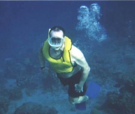 Snorkeling off Cozumel, Mexico