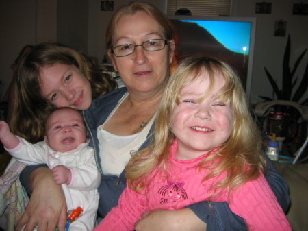 Me and my grdaughters....Christmas 06