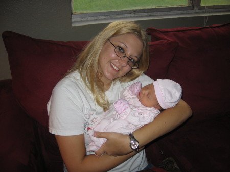 My daughter Heather, and Cailynn.