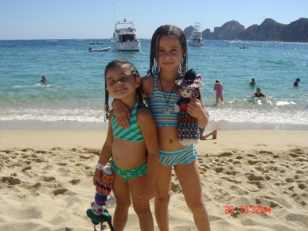 Megan & Sophia in Cabo 2005