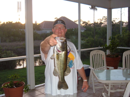 10 lb Bass caught in my back yard Lake